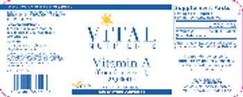 Vital Nutrients Vitamin A (from Fish Liver Oil) 25,000 IU - supplement