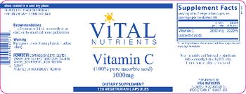 Vital Nutrients Vitamin C 1000 mg - supplement