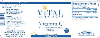 Vital Nutrients Vitamin C 1000 mg - supplement