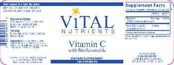 Vital Nutrients Vitamin C With Bioflavonoids 500 mg - supplement