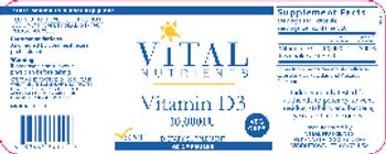 Vital Nutrients Vitamin D3 10,000 IU - supplement