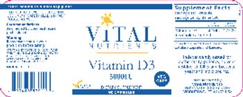 Vital Nutrients Vitamin D3 5000 IU - supplement