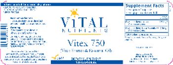 Vital Nutrients Vitex 750 - supplement