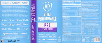 Vital Performance PRE Lemon Grape - supplement