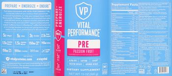 Vital Performance PRE Passion Fruit - supplement