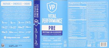 Vital Performance PRE Watermelon Blueberry - supplement