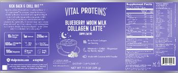 Vital Proteins Blueberry Moon Milk Collagen Latte - supplement