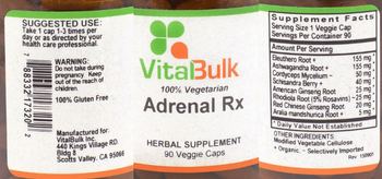 VitalBulk Adrenal Rx - herbal supplement