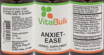 VitalBulk Anxiet-Ease - herbal supplement