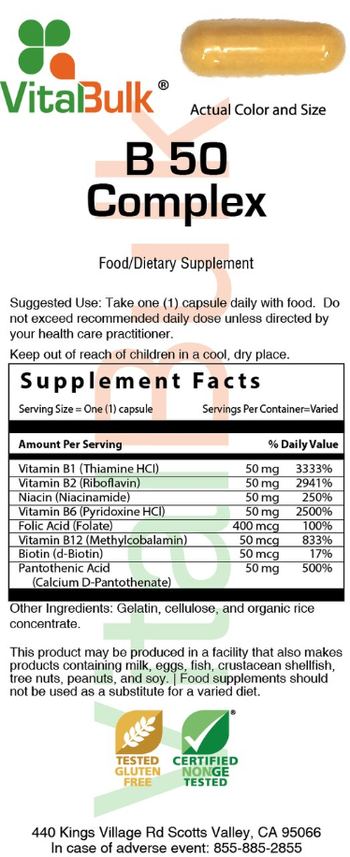 VitalBulk B 50 Complex - food supplement