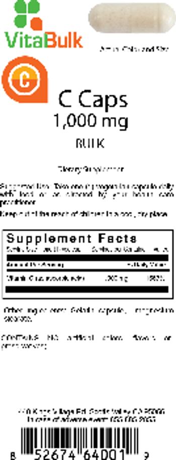 VitalBulk C Caps 1,000 mg - supplement