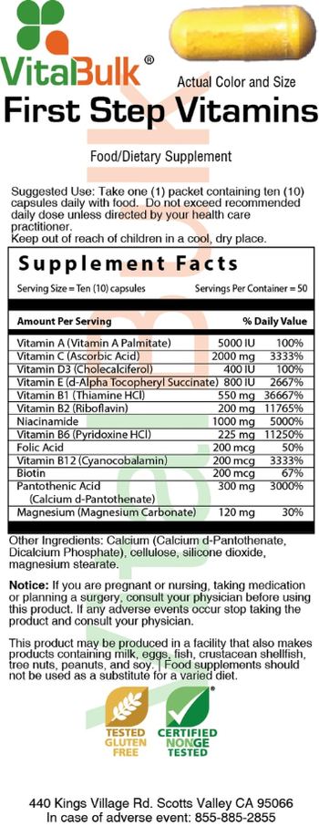 VitalBulk First Step Vitamins - food supplement
