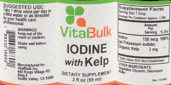 VitalBulk Iodine With Kelp - supplement