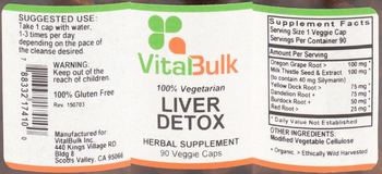 VitalBulk Liver Detox - herbal supplement