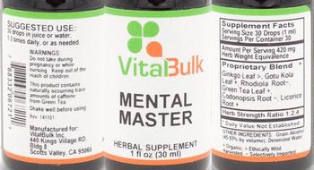 VitalBulk Mental Master - herbal supplement