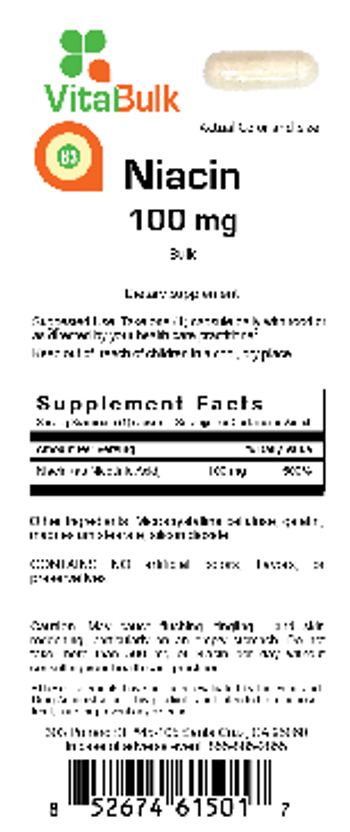 VitalBulk Niacin 100 mg Capsule - supplement