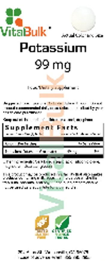 VitalBulk Potassium 99 mg - food supplement