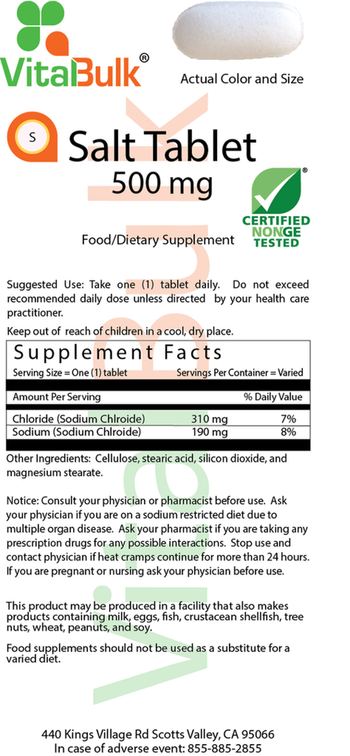 VitalBulk Salt Tablet 500 mg - food supplement