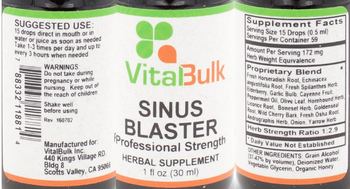 VitalBulk Sinus Blaster - herbal supplement