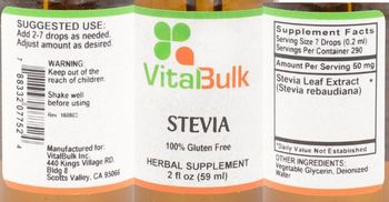 VitalBulk Stevia - herbal supplement
