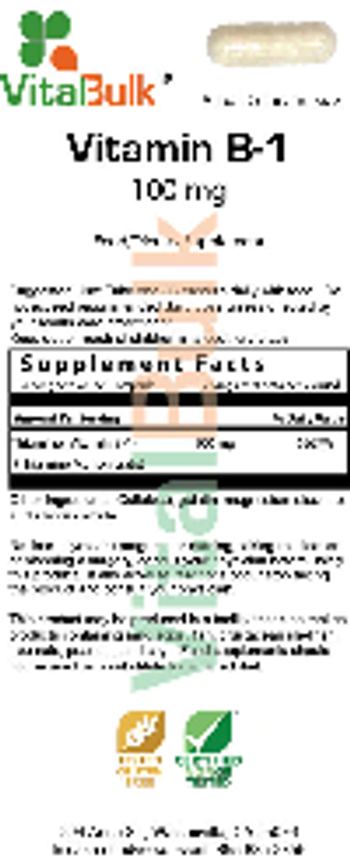VitalBulk Vitamin B-1 100 mg - food supplement