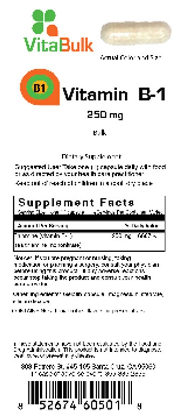 VitalBulk Vitamin B-1 250 mg Capsule - food supplement