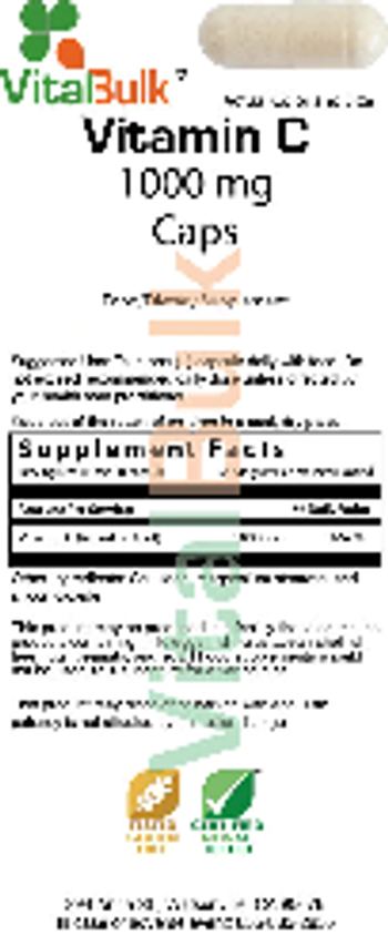 VitalBulk Vitamin C 1000 mg Caps - food supplement