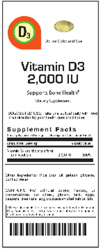 VitalBulk Vitamin D3 2,000 IU - supplement