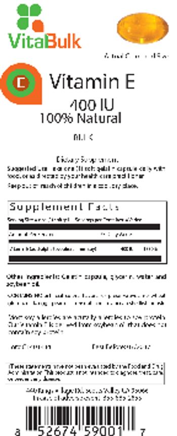 VitalBulk Vitamin E 400 IU Softgel - supplement