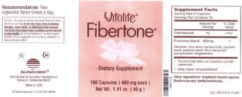 Vitalite Fibertone - supplement