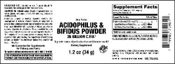 Vitamer Laboratories Acidophilus & Bifidus Powder - supplement