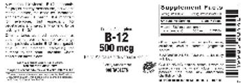Vitamer Laboratories B-12 500 mcg - supplement