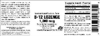 Vitamer Laboratories B-12 Lozenge 1,000 mcg Luscious Natural Raspberry Flavor - supplement