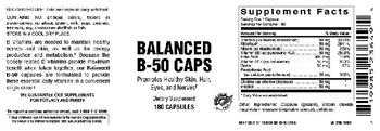 Vitamer Laboratories Balanced B-50 Caps - supplement