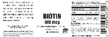 Vitamer Laboratories Biotin 500 mcg - supplement
