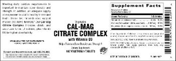 Vitamer Laboratories Cal-Mag Citrate Complex With Vitamin D3 - supplement