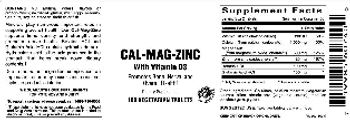 Vitamer Laboratories Cal-Mag-Zinc With Vitamin D3 - supplement