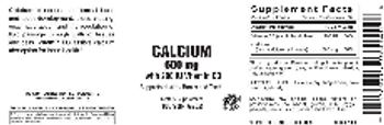 Vitamer Laboratories Calcium 600 mg - supplement