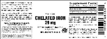 Vitamer Laboratories Chelated Iron 29 mg - these statements have not been evaluated by the food and drug administration this product is not int