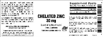 Vitamer Laboratories Chelated Zinc 30 mg - supplement