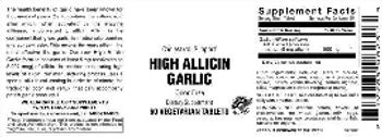 Vitamer Laboratories High Allicin Garlic - supplement