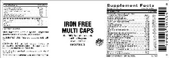 Vitamer Laboratories Iron Free Multi Caps - supplement