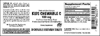 Vitamer Laboratories KIds Chewable C 100 mg - supplement