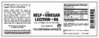 Vitamer Laboratories KVLB Kelp * Vinegar * Lecithin * B6 - supplement