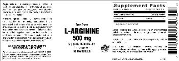 Vitamer Laboratories L-Arginine 500 mg - supplement