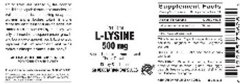 Vitamer Laboratories L-Lysine 500 mg - supplement