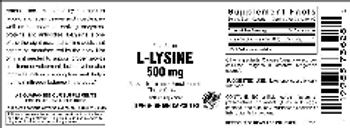 Vitamer Laboratories L-Lysine 500 mg - supplement