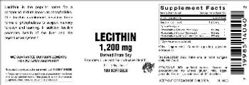 Vitamer Laboratories Lecithin 1,200 mg - supplement