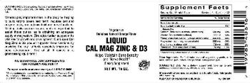 Vitamer Laboratories Liquid Cal Mag Zinc & D3 - supplement