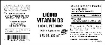 Vitamer Laboratories Liquid Vitamin D3 - supplement